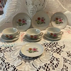 Vintage Rare Grantcrest Replacement Child’s Floral Tea Set Pieces!